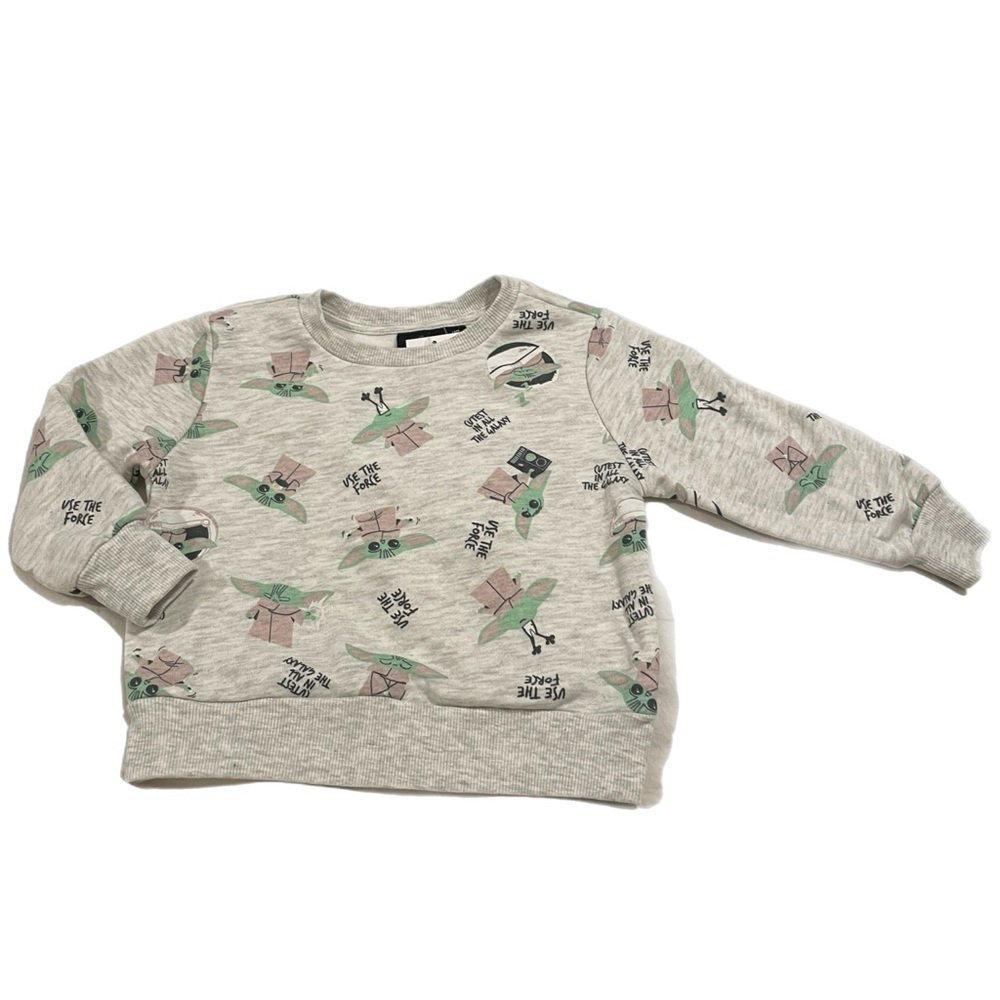 Star Wars sweatshirt baby yoda size 18 months VV